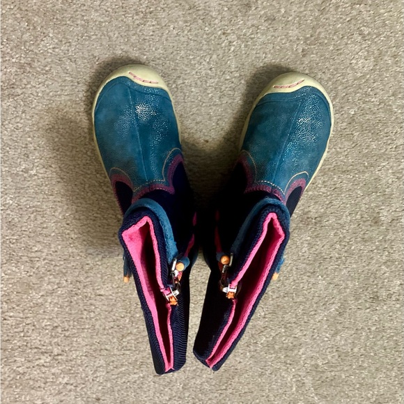 PLAE Camille Shimmer Waterproof Boots, Navy/Blue/Pink - Size 11 (GUC) - Picture 5 of 9